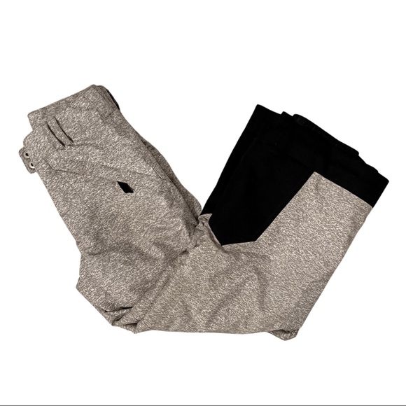 Unisex Kids Spyder Thinsulate Ski Snowboarding Pants sz 8 in light grey + black - Picture 3 of 9
